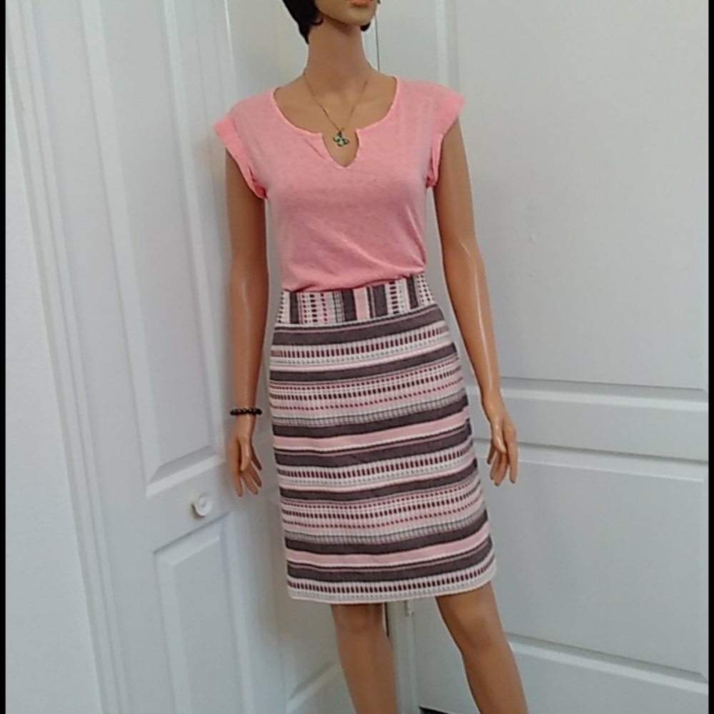 Loft Ann Taylor Embroided Skirt Size 6